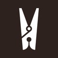 Clothes peg icon Royalty Free Stock Photo