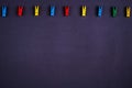 Clothes pegs background Royalty Free Stock Photo