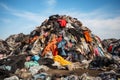 Clothes Piled In Landfill