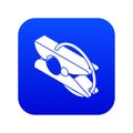 Clothes pin icon blue vector Royalty Free Stock Photo