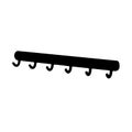 Clothes rack. Hook wall and for furniture. Suitable for a room, hallway or kitchen.
