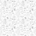 Clothes seamless pattern.