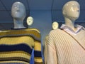 Mannequins displaying the latest fashions in a shop