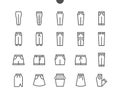 Clothes UI Pixel Perfect Well-crafted Vector Thin Line Icons 48x48 Grid for Web Graphics and Apps. Simple Minimal Royalty Free Stock Photo