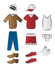 Clothes and underwear illustration