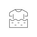 Clothes washing line outline icon Royalty Free Stock Photo