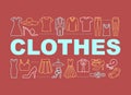 Clothes word concepts banner