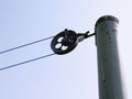 Clothesline pulley Royalty Free Stock Photo