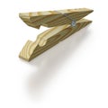 Wooden, traditional clothespeg Royalty Free Stock Photo