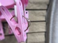 clothespin with pink color