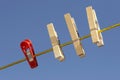 Clothespins on the line