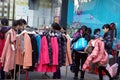 Clothing discount promotions, the women in panic buying, in China