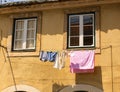 Clothing drying Royalty Free Stock Photo