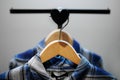 Clothing on hanger at modern shop boutique Royalty Free Stock Photo