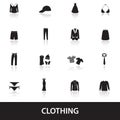 Clothing icons eps10