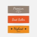 Clothing labels. Vector. Royalty Free Stock Photo