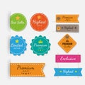 Clothing labels. Vector.