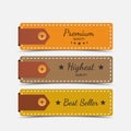 Clothing labels. Vector.