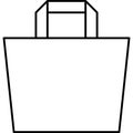 Bag, Clothing line icon. Dress, vector illustrations