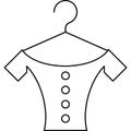 Blouse, Clothing line icon. Dress, vector illustrations