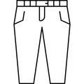 Pants, Clothing line icon. Dress, vector illustrations
