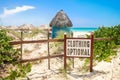 Clothing Optional Beach Sign Royalty Free Stock Photo