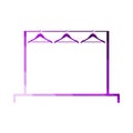 Clothing Rail With Hangers Icon