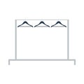 Clothing Rail With Hangers Icon