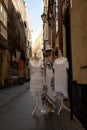 Clothing shop in a quite Cadiz street Royalty Free Stock Photo