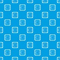 Clothing square button pattern seamless blue