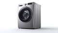Cloths Washing Machine on clean white background Royalty Free Stock Photo
