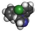 Clotrimazole antifungal drug molecule. Used in treatment of athlete\'s foot, ringworm, vaginal yeast infection, oral thrush, etc