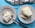 Clotted cream butter cream for Turkish breakfast / Kaymak Royalty Free Stock Photo
