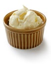 Clotted cream in ramekin