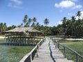 Cloud 9 surf break siargao island philippines Royalty Free Stock Photo