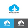 Cloud Airplane-travel logo design