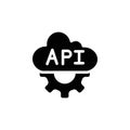 Cloud API icon web design in vector Royalty Free Stock Photo