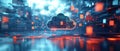 Cloud API integration, 3D hologram depicting seamless cloud technology integration via API, positioned in an abstract virtual Royalty Free Stock Photo