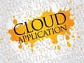 Cloud Application word cloud Royalty Free Stock Photo