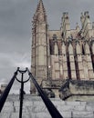 Cloud , architecture, ancient buildins, cathedral Royalty Free Stock Photo
