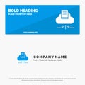 Cloud, Arrow, Book, Notebook SOlid Icon Website Banner and Business Logo Template