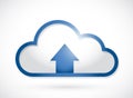 Cloud and arrow illustration design Royalty Free Stock Photo