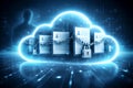 Cloud As A Digital Vault Holding Personal Records Representing Data Identity And Ownership Control Royalty Free Stock Photo