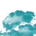Cloud background,great wallpaper,realistic look,deep turquoise color on clear sky for your backgrounds and designs