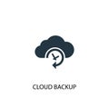 Cloud Backup icon. Simple element