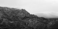 Cloud Bank on Sandia Mountains in Winter Royalty Free Stock Photo