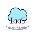 Cloud based IaaS pixel perfect RGB color icon