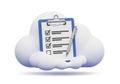 Cloud-based task management Royalty Free Stock Photo