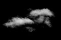 Cloud on black background Royalty Free Stock Photo