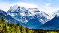 Cloud Blanket over Mount Robson, the highest mountain in the Canadian Rockies Royalty Free Stock Photo